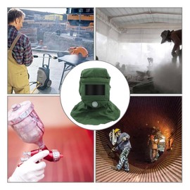 Sand Blasting Hood Cap, Shawl Cap Sandblaster Mask Dust Protective Face Mask Face Shield Vent