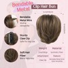HOOJIH Messy Bun Hair Piece, Claw Clip in Straight Hair