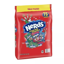 Nerds Holiday Gummy Cluster Jumbo Family Size 75 individual pcs (37.5 Oz/1.06kg)