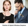 Retractable Wireless Headset Headphone Stereo Earphone V5.0 Noise Cancelling Mic