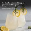 Libbey Signature Greenwich Stemless Wine Glasses, 18-Ounce, Set of 6,