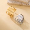 TEAMER Enochian Magic Angel Ring Solomon Kabbalah Protection Amulet Stainless