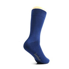 lampox Bamboo Socks for Men and Women (Set of 6) - Super Soft and Breathable, Against Sweating, Navy Navy Blue