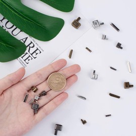 PandaHall 12 Sets Metal Zipper Latch Slider Retainer 3 Color #3#5#8#10 Insertion Pin Zipper Bottom Zipper Stopper for Metal Zipper Repair Zip Sewing Replacement DIY