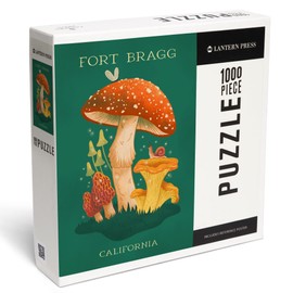 Lantern Press 1000 Piece Jigsaw Puzzle, Fort Bragg, California, Mushroom Cluster