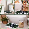 Shemilly Christmas Bathroom Rugs,Christmas Tree Soft Absorbent Bath Rug Non