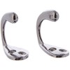 Merriway BH04795 (2 Pcs) Chrome Plated Single Robe Hooks -