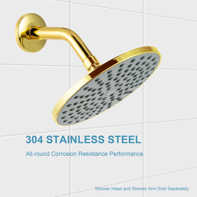 OFFO Shower Arm Flange Bright Gold 2.5" in Outer Diameter