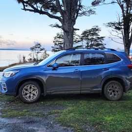 Xinghe 2pcs for Subaru Forester 2019-2023 Rear Side Window American Flag Decal, Matte Black USA Flag Decal Sticker, Patriotic Decal for Car (Matte Black, 2019-2023)