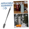 INOOMP 3 Piezas Cepillo para Botellas de Silicona con Mango