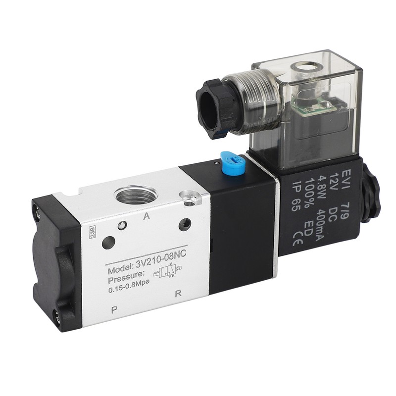 1/4in NPT Pneumatic Solenoid Valve 2 Position 3 Way IP65