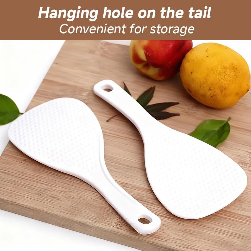 OLIREXD 2PCS Non-Stick Rice Paddle Spoon Rice Scoop, Rice Serving