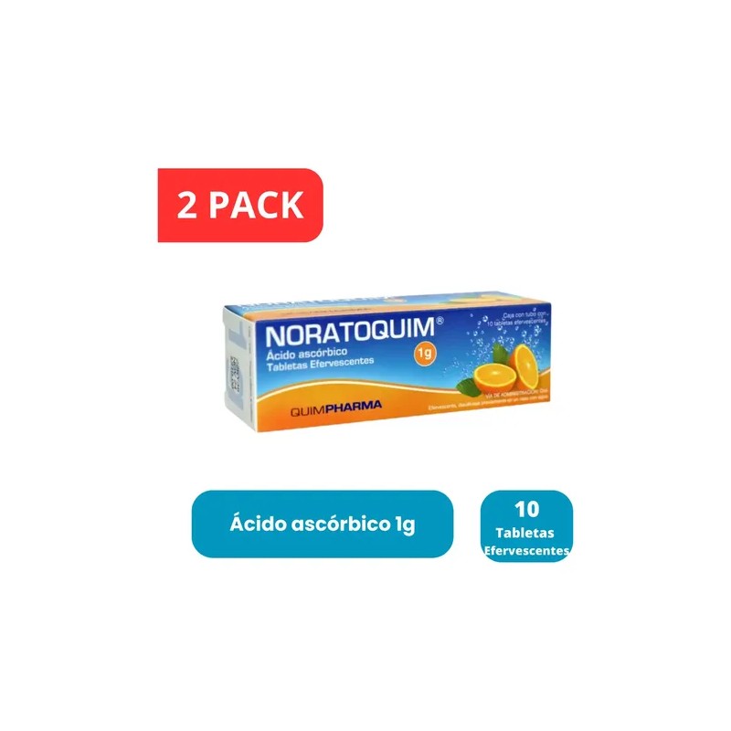 Vitamina Pack Tabletas Efervescente Acido Ascórbico