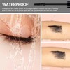 Máscara De Pestañas Fariha Unique Lashes, Negra, Resistente Al Agua,
