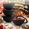 Homienly Wheat Straw Bowls with Lids, Unbreakable 40 OZ Salad