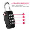 ZHEGE TSA Suitcase Lock, Combination Lock 4 Digit for Suitcase,