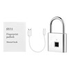 Smart Fingerprint Padlock Rechargeable Keyless 10 Fingerprints Morse Code Emergency