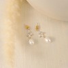 Pearl Earrings for Women,14k Gold Plated Earring Wedding Prom Earrings