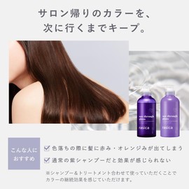 rasica See-Through Gloss Shampoo, Refill, Murashan, Purple Shampoo, Purple Treatment, Murasaki Shampoo, Purple Shampoo, Beauty Salon Exclusive Product (Refill, Treatment, WARM, 11.8 fl oz (350 ml)