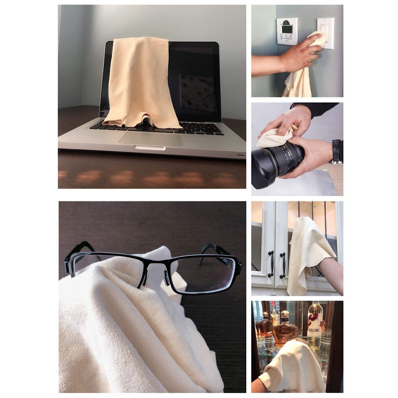 SHEEPSKIN ELITE Chamois Drying Cloth Car Drying Towel Real Leather