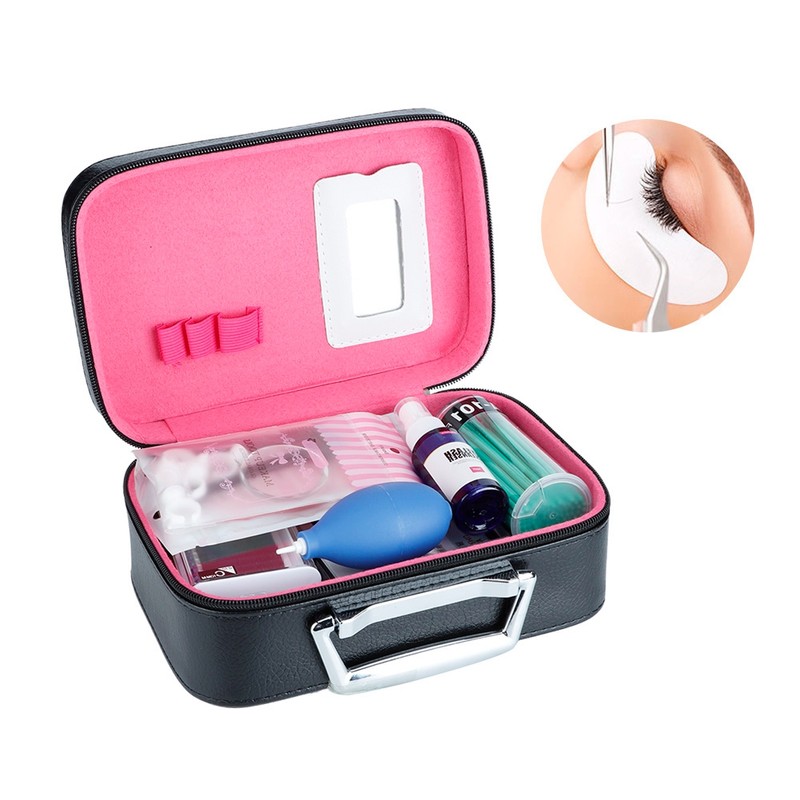 22Pcs Grafting Eyelash Set Eye Pads False Eyelash Tweezers Ring