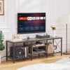 Vecelo TV Stand with Power Outlet Entertainment Media Center for