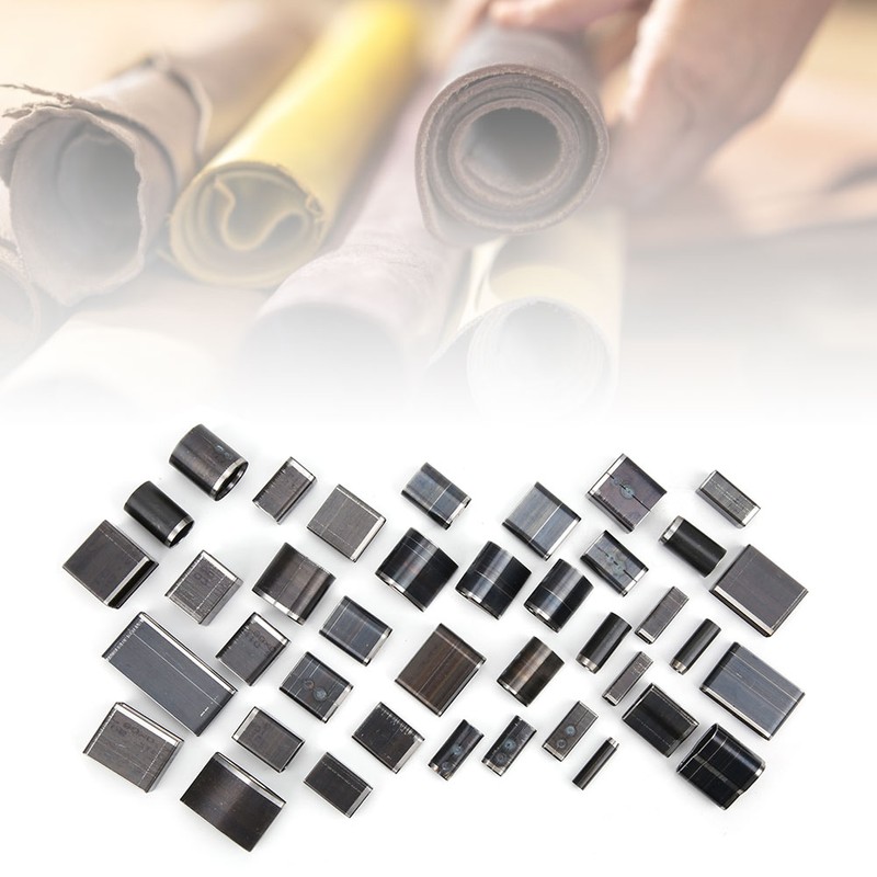 39Pcs Hollow Hole Cutter Punch Set Short Leather Belt Drilling
