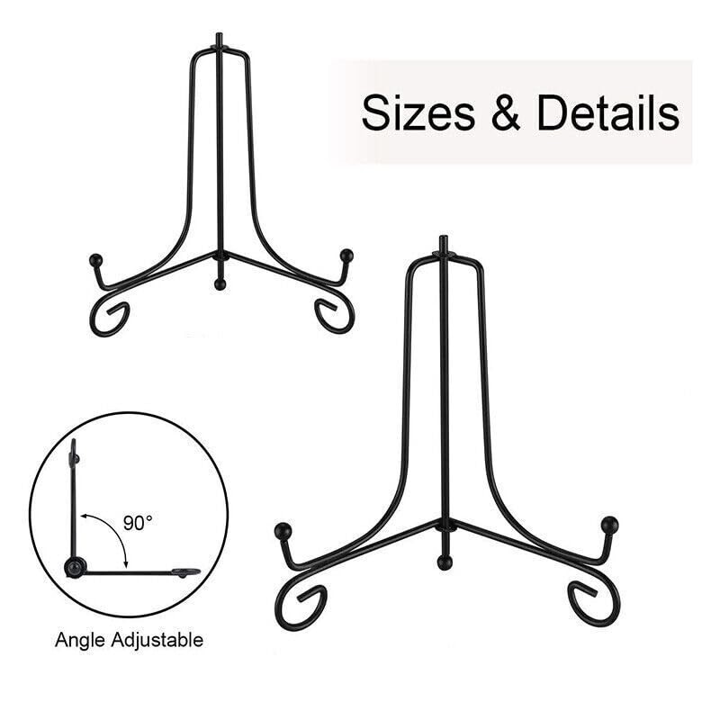 Plate Stands Iron Display Easel Photo Picture Bowl Dish Book