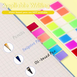 1000 Pcs Transparent Sticky Notes – Clear Sticky Note Tabs for Book Annotation, Office, School, Bible Study – Mini Pastel Sticky Notes for Easy Revision & Organization