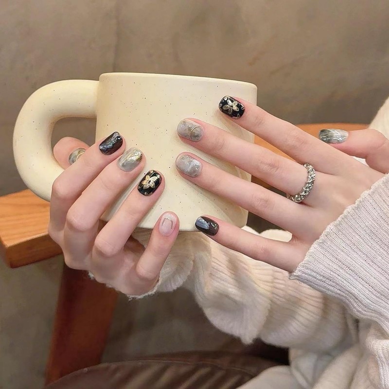 NLSJMP handmade nails press on Salon Quality false nails Reusable