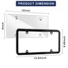 ElectronLumen License Plate Covers & Frame Holder Combo Fits Standard