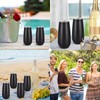 6 Pack Champagne Insulated Tumblers, Stemless Champagne Tumbler 6 Oz,