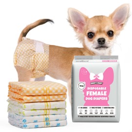 Dono Dog Nappies Female,20pcs,Puppy Nappies and Cat Nappies,Wetness Indicator,Dog Pants for Dogs in Season,Super Absorbent, Leak-Proof, Incontinence, Excitable Urination,Heat, Marking Issues