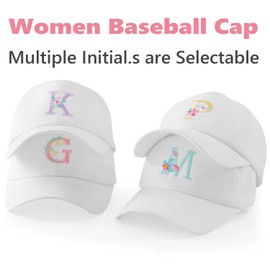 MEINICY Womens Cotton White Baseball Cap for Travel, Running, Tennis, Golf, Camping, Adjustable Unstructured, Breathable J
