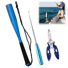 Fish killer, fishing accessories, fishing pliers, hook remover, dead striker fish killing pliers, split ring pliers, fishing accessories set, dead striker fishing pliers made of stainless steel, hook