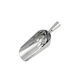 Crafthouse por Fortessa Professional Metal Barware/Bar Herramientas por Charles Joly, acero inoxidable Ice Scoop con agujeros de drenaje, Cuchara para helados, Plateado, 20.3 cm, 1