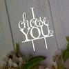 I Choose You - Decoración para tartas de boda para