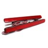 2x Red Lens Rear Bumper Reflector LED Fog Tail Stop