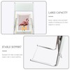TONGMO Floor-standing 3-Layer Magazine Rack, Brochure Display Stand, made of