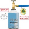 Refrigerator Freon Recharge Hose Gauge Kit-A/C R134a R12 R22 R502