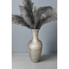 Silver handmade bamboo vase 60cm tall floor or table vase