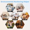 BaldrTherm Humidity Meter Hygrometer, Solar-Powered Room Thermometer Indoor Digital Temperature