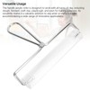 Handle Acrylic Roller, Stainless Steel Handle Clear Acrylic Clay Roller,