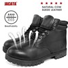Jacata Men's Water Resistant Leather Work Boot Rubber Sole Construction