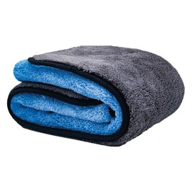 ShinyCar® UK: Professional XL 1000GSM Microfibre Car Drying Towel, 75x55cm, Ultra Deep Soft Plush Pile, Super Absorbent, Extra Large Cleaning Product, Detailing Accessory, Safer Than A Chamois Cloth
