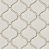 Bianco Arabesque 6mm Ceramic Mosaic Tile