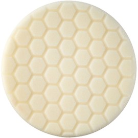 Chemical Guys BUFX_104_HEX6 Hex-Logic Light-Medium Polishing Pad, White (6.5 Inch Pad Made for 6 Inch Backing Plates), Gray, 1 Pad Included