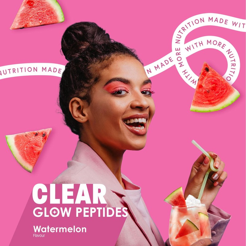 MORE NUTRITION More Clear Glow Peptides, Watermelon, 600 g, Clear