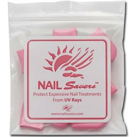 Bolsa individual para protección de uñas (contiene 10 puntas de dedo) que protege las uñas de camas de bronceado/rayos UV