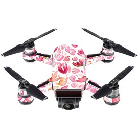 MightySkins Skin Compatible with DJI Spark Mini Drone – Pink Petals | Protective, Durable, and Unique Vinyl Decal wrap Cover | Easy to Apply, Remove, and Change Styles | Made in The USA